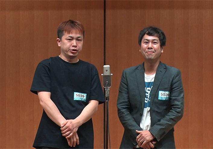 お笑い芸人「あすなろ」(右が兄・真至さん)