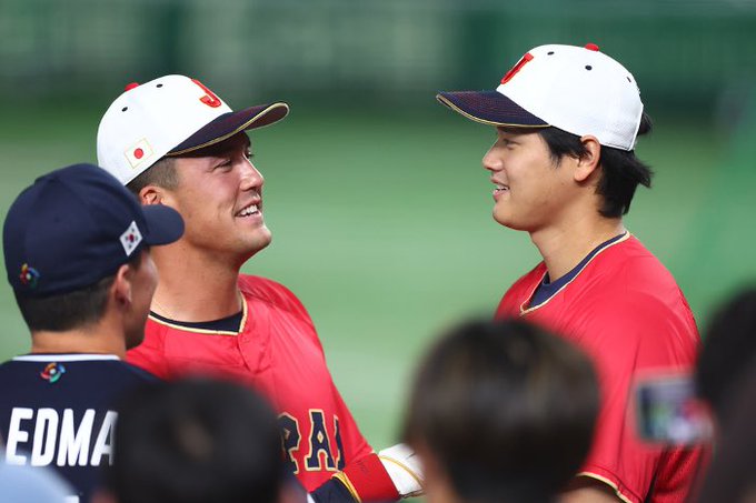 ヌートバー選手と大谷翔平選手(Twitterより)