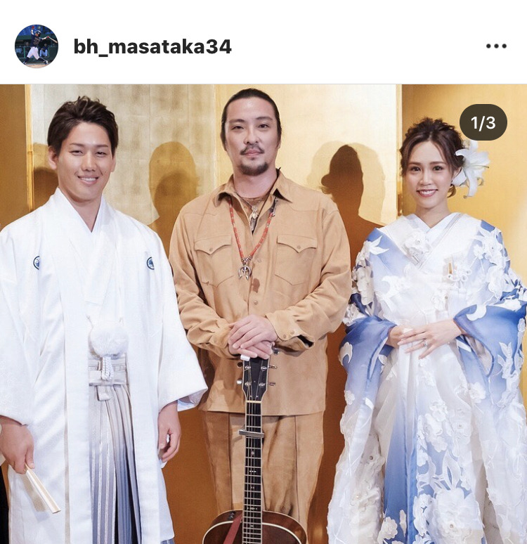 吉田正尚選手ご夫婦と湘南乃風・若旦那