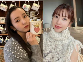 板野友美さん(左)と妹・成美さん(右)