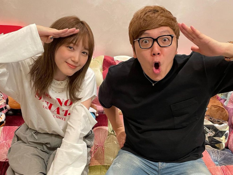 本田翼さん(左)とヒカキンさん(右)Instagramより