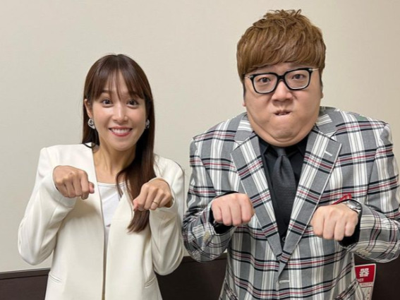 鷲見怜奈アナウンサー(左)とヒカキンさん(右)Instagramより