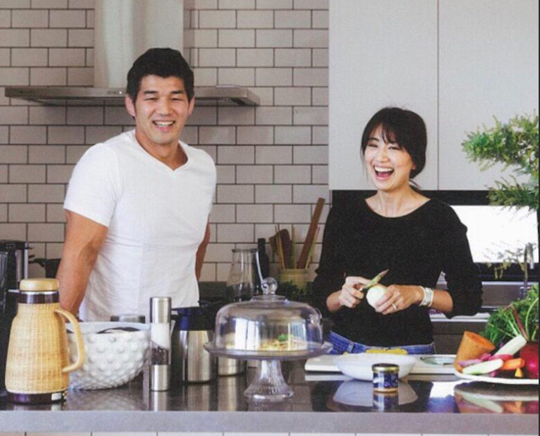 井上康生さんと東原亜希さん