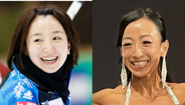 昔(左)と現在(右)の藤澤五月さん