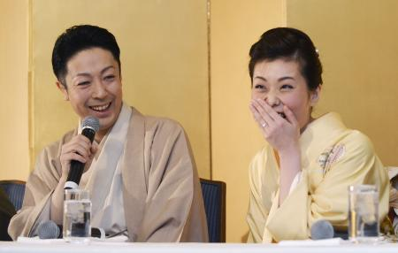 尾上菊之助さんと嫁・瓔子さん