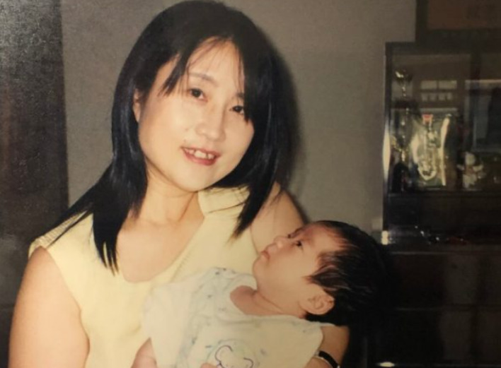 矢田稚子さんと子供