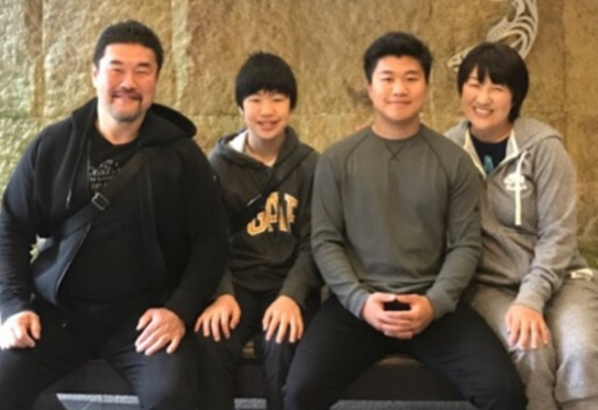 北斗晶さん一家