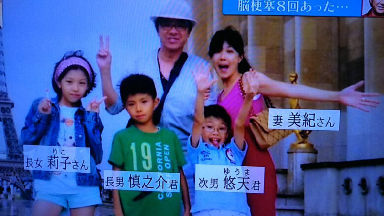 西城秀樹さん一家